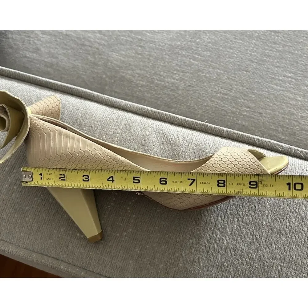 SCHUTZ embossed leather